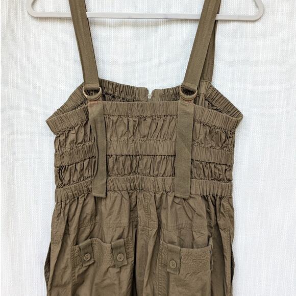 Ulla Johnson Olive Katrien Cotton Wide-Leg Gathered Sleeveless Jumpsuit, size 10 - Picture 5 of 14